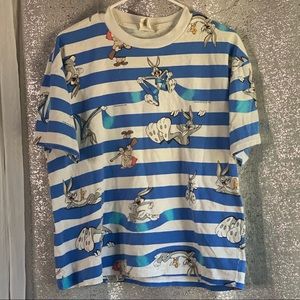 Warner Bros Bugs Bunny & Elmer Fudd Shirt (Size L)